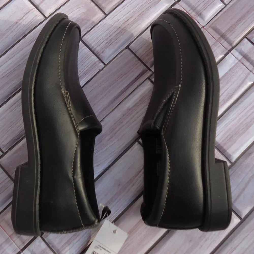 NWT. SIZE 13. George black slip-on formal /dress shoes.